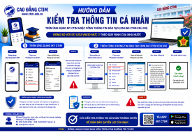 Hướng dẫn kiểm tra thông tin cá nhân trên hệ thống của Cao đẳng CTIM (chỉ áp dụng sinh viên chính khóa)
